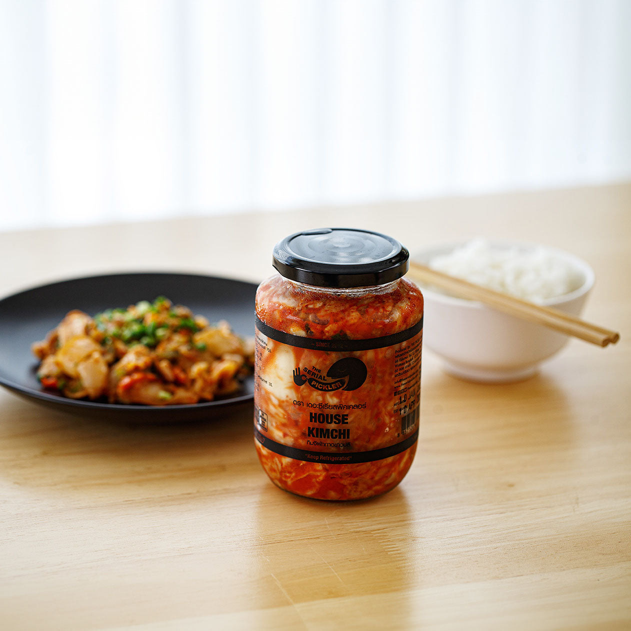 Kimchi dish and fermented kimchi